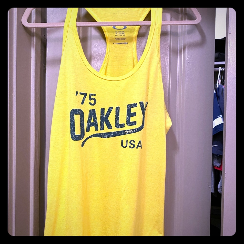 Yellow Oakley tank top - size M